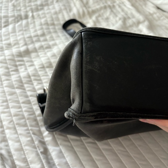 Vintage Coach Black Leather Messenger Brief - Picture 8 of 10